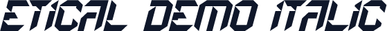 Etical Demo Italic