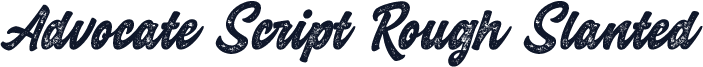 Advocate Script Rough Slanted