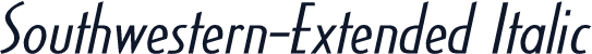 Southwestern-Extended Italic