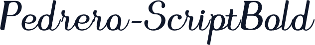 Pedrera-ScriptBold