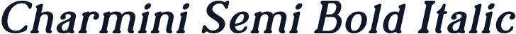 Charmini Semi Bold Italic