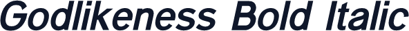 Godlikeness Bold Italic
