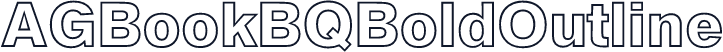 AGBookBQBoldOutline