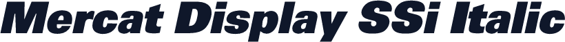 Mercat Display SSi Italic