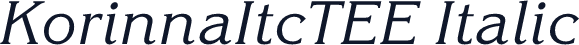 KorinnaItcTEE Italic