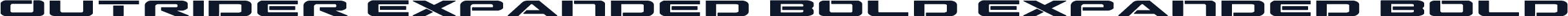 Outrider Expanded Bold Expanded Bold