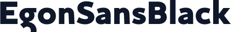 EgonSansBlack