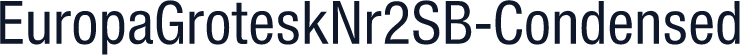 EuropaGroteskNr2SB-Condensed