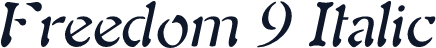 Freedom 9 Italic