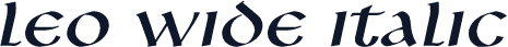 Leo Wide Italic
