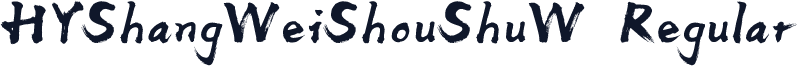 HYShangWeiShouShuW Regular