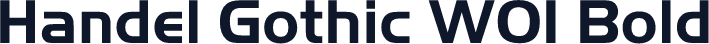 Handel Gothic W01 Bold
