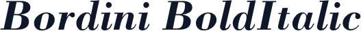 Bordini BoldItalic
