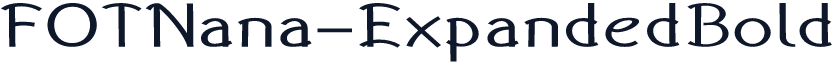 FOTNana-ExpandedBold