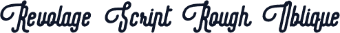 Revolage Script Rough Oblique