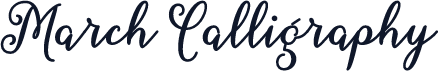 March Calligraphy