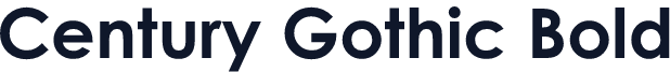 Century Gothic Bold