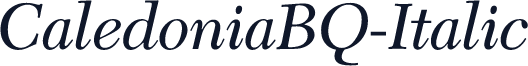 CaledoniaBQ-Italic