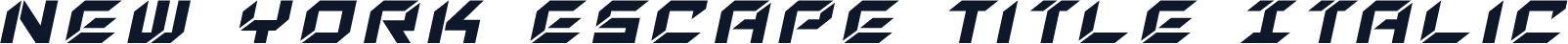 New York Escape Title Italic