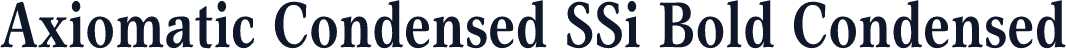 Axiomatic Condensed SSi Bold Condensed