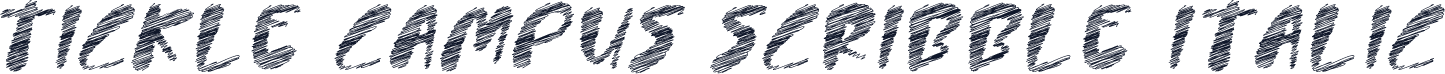 Tickle Campus Scribble Italic