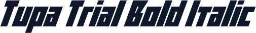 Tupa Trial Bold Italic