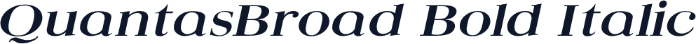 QuantasBroad Bold Italic