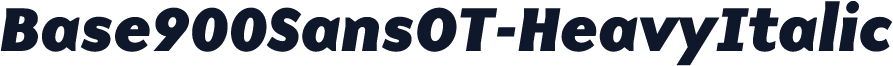 Base900SansOT-HeavyItalic