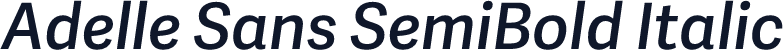 Adelle Sans SemiBold Italic