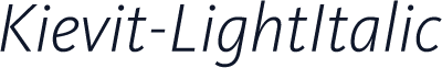 Kievit-LightItalic