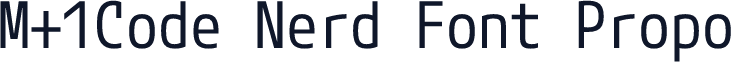 M+1Code Nerd Font Propo