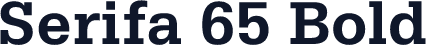 Serifa 65 Bold