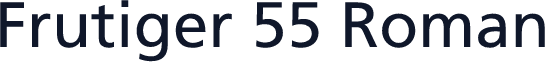 Frutiger 55 Roman