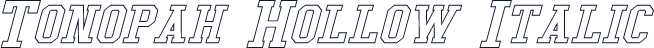 Tonopah Hollow Italic