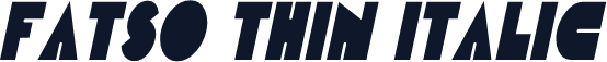 Fatso Thin Italic