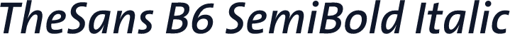 TheSans B6 SemiBold Italic