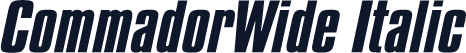 CommadorWide Italic