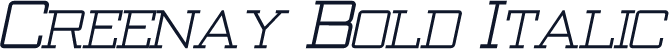 Creenay Bold Italic