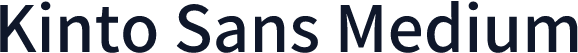 Kinto Sans Medium