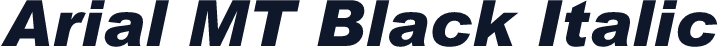 Arial MT Black Italic