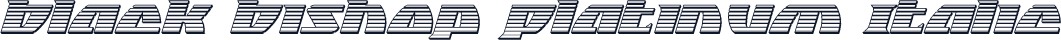 Black Bishop Platinum Italic