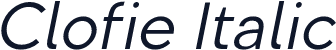 Clofie Italic