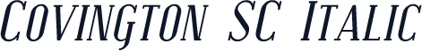 Covington SC Italic