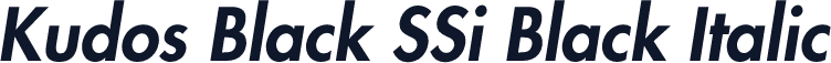 Kudos Black SSi Black Italic