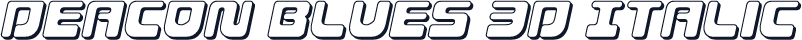 Deacon Blues 3D Italic