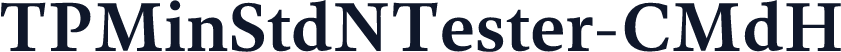 TPMinStdNTester-CMdH