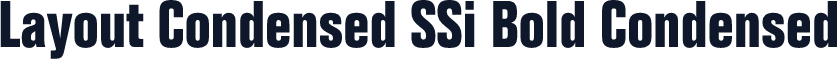 Layout Condensed SSi Bold Condensed