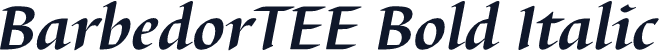 BarbedorTEE Bold Italic