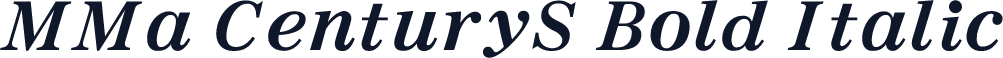 MMa CenturyS Bold Italic