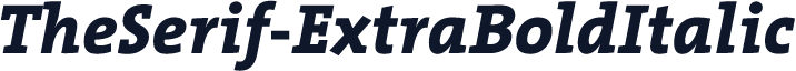 TheSerif-ExtraBoldItalic